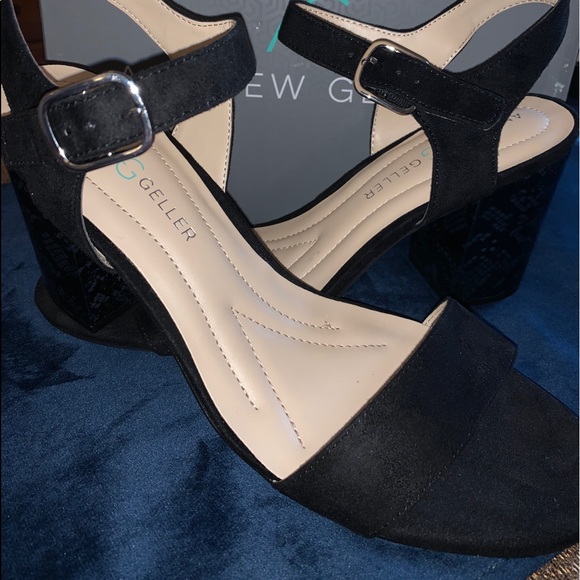 Grey & Black Snake Skin Print Heels - Picture 2 of 3